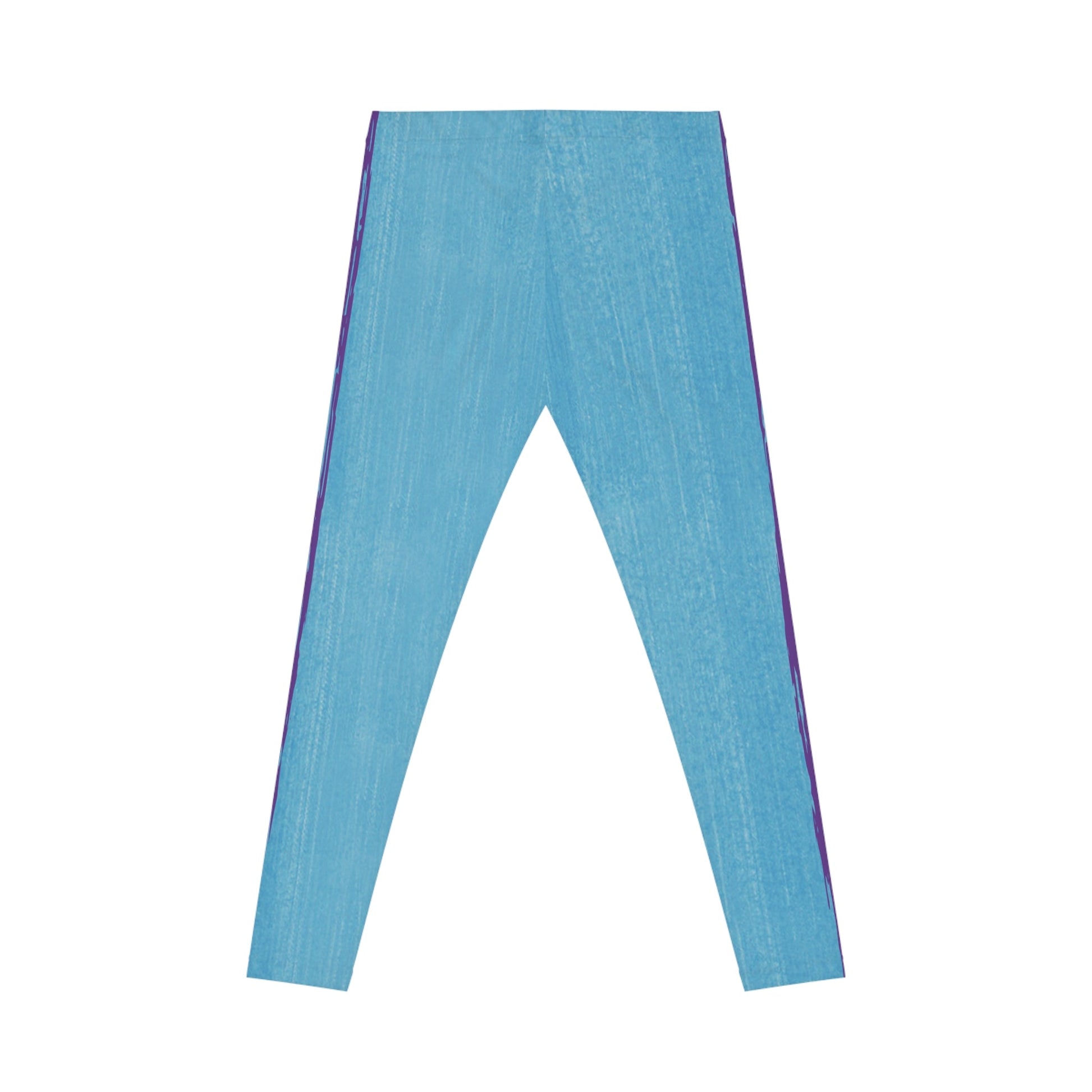 Know Jesus - Turquoise and Purple Leggings - Sacred Stylz