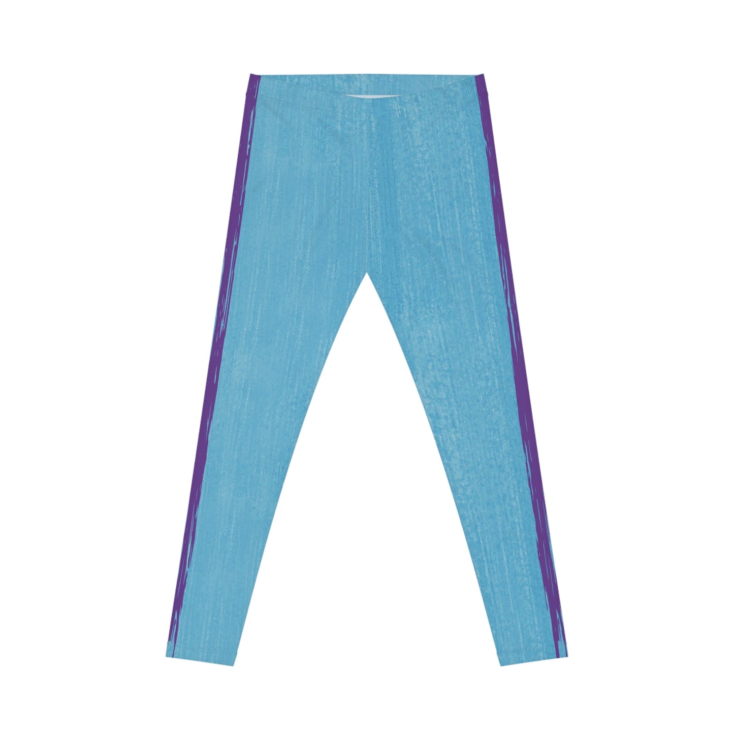 Know Jesus - Turquoise and Purple Leggings - Sacred Stylz