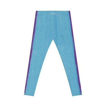 Know Jesus - Turquoise and Purple Leggings - Sacred Stylz