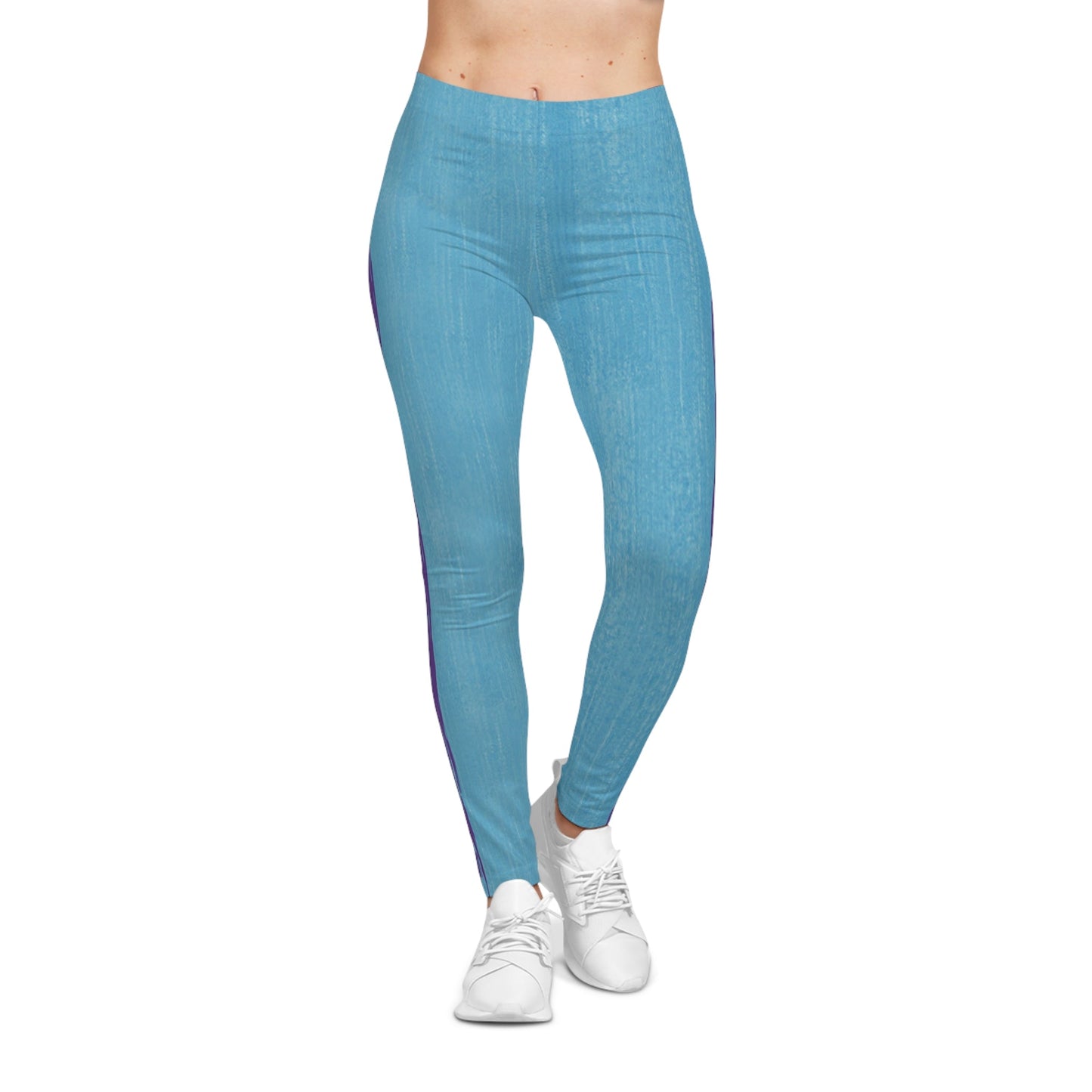 Know Jesus - Turquoise and Purple Leggings - Sacred Stylz