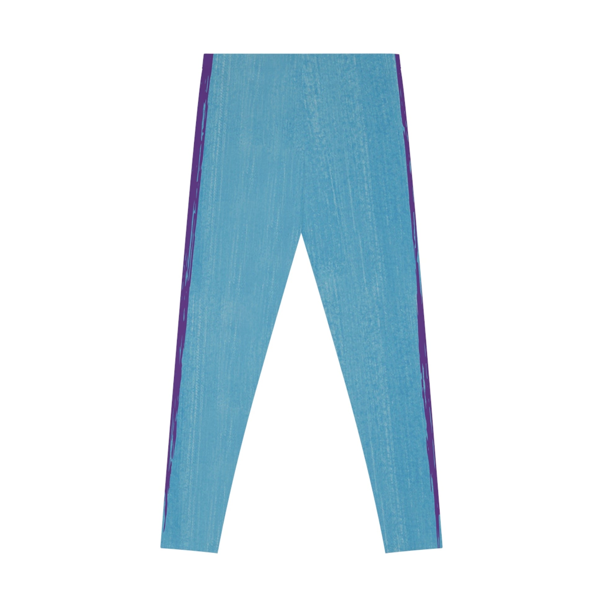 Know Jesus - Turquoise and Purple Leggings - Sacred Stylz