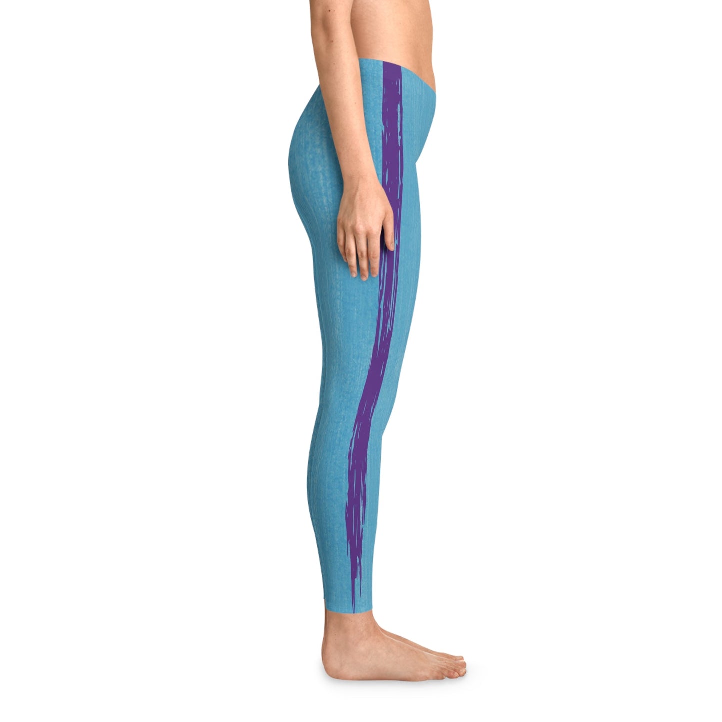 Know Jesus - Turquoise and Purple Leggings - Sacred Stylz