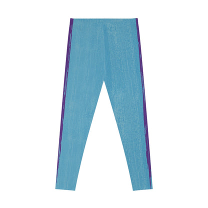 Know Jesus - Turquoise and Purple Leggings - Sacred Stylz