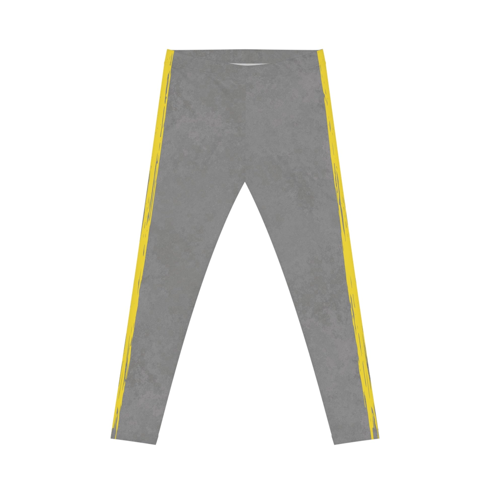 Know Jesus - Yellow and Gray Marbled Leggings - Sacred Stylz