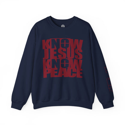 Know/No Jesus, Know/No Peace Sweatshirt - Timeless Tones - 5 Color Options - Sacred Stylz