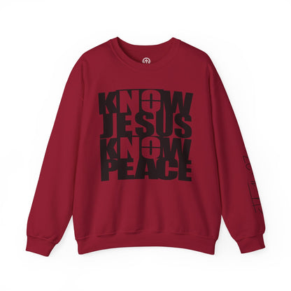 Know/No Jesus, Know/No Peace Sweatshirt - Timeless Tones - 5 Color Options - Sacred Stylz