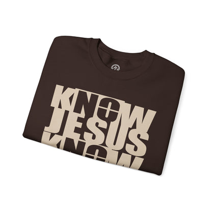 Know/No Jesus, Know/No Peace Sweatshirt - Timeless Tones - 5 Color Options - Sacred Stylz
