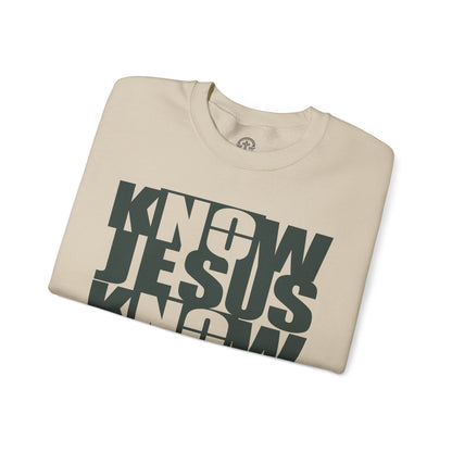 Know/No Jesus, Know/No Peace Sweatshirt - Timeless Tones - 5 Color Options - Sacred Stylz