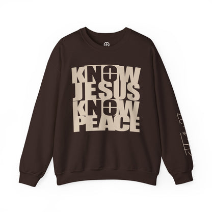 Know/No Jesus, Know/No Peace Sweatshirt - Timeless Tones - 5 Color Options - Sacred Stylz