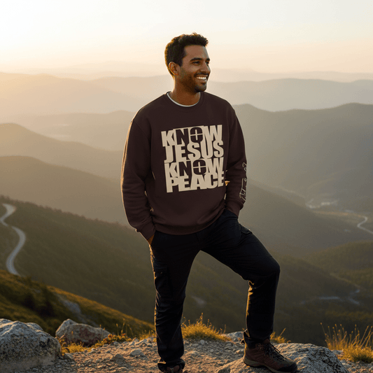 Know/No Jesus, Know/No Peace Sweatshirt - Timeless Tones - 5 Colors - Sacred Stylz