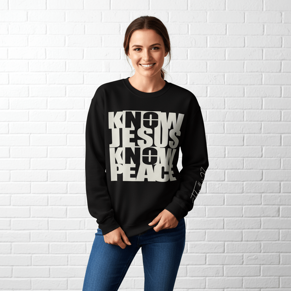 Know/No Jesus, Know/No Peace Sweatshirt - Timeless Tones - 5 Colors - Sacred Stylz