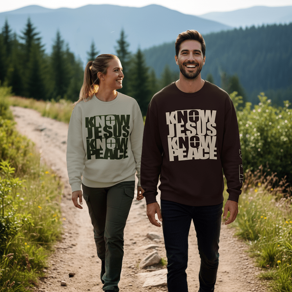 Know/No Jesus, Know/No Peace Sweatshirt - Timeless Tones - 5 Colors - Sacred Stylz