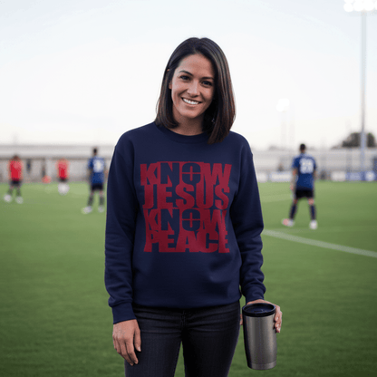 Know/No Jesus, Know/No Peace Sweatshirt - Timeless Tones - 5 Colors - Sacred Stylz