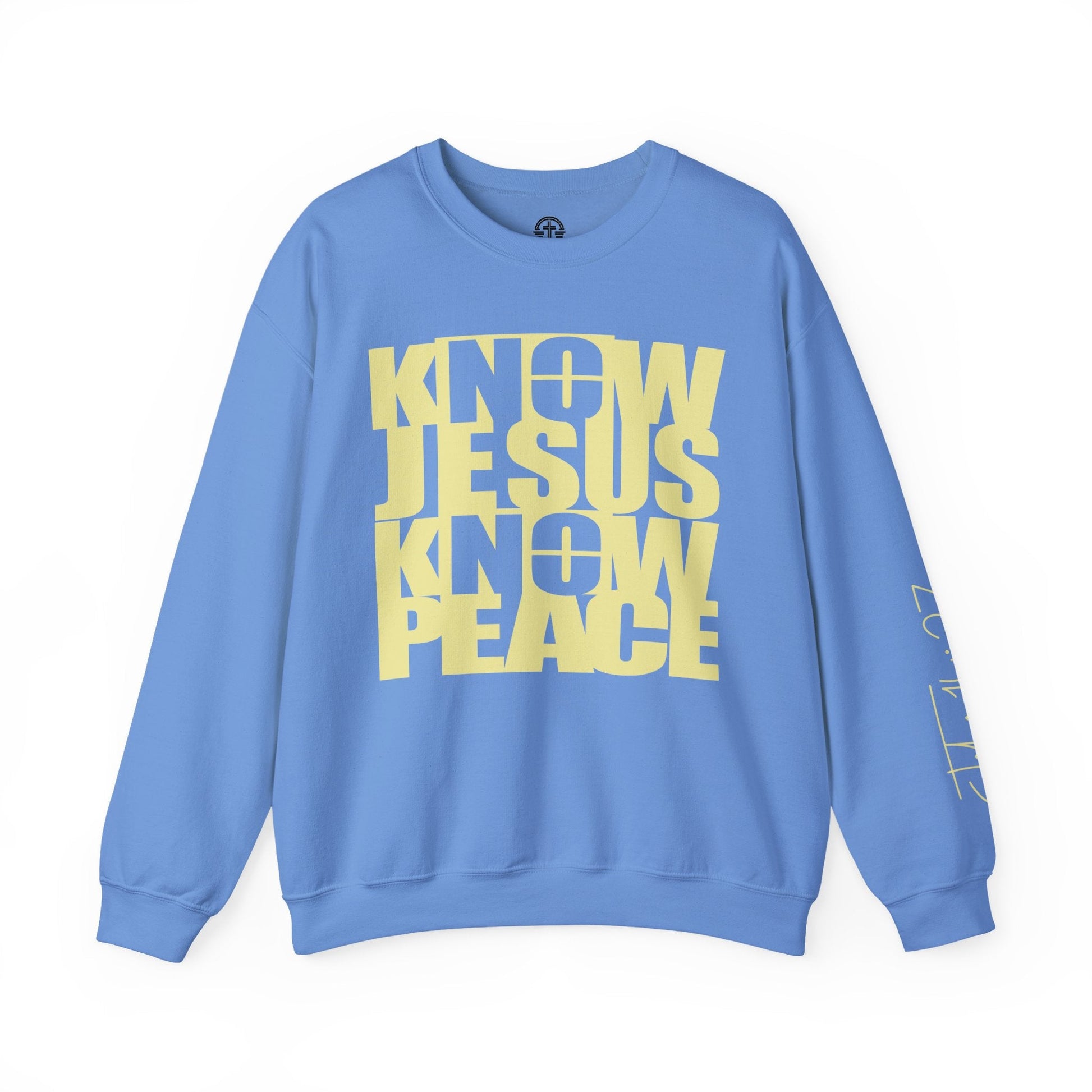 Know/No Jesus, Know/No Peace Sweatshirt - Vibrant Tones - 3 Color Options - Sacred Stylz