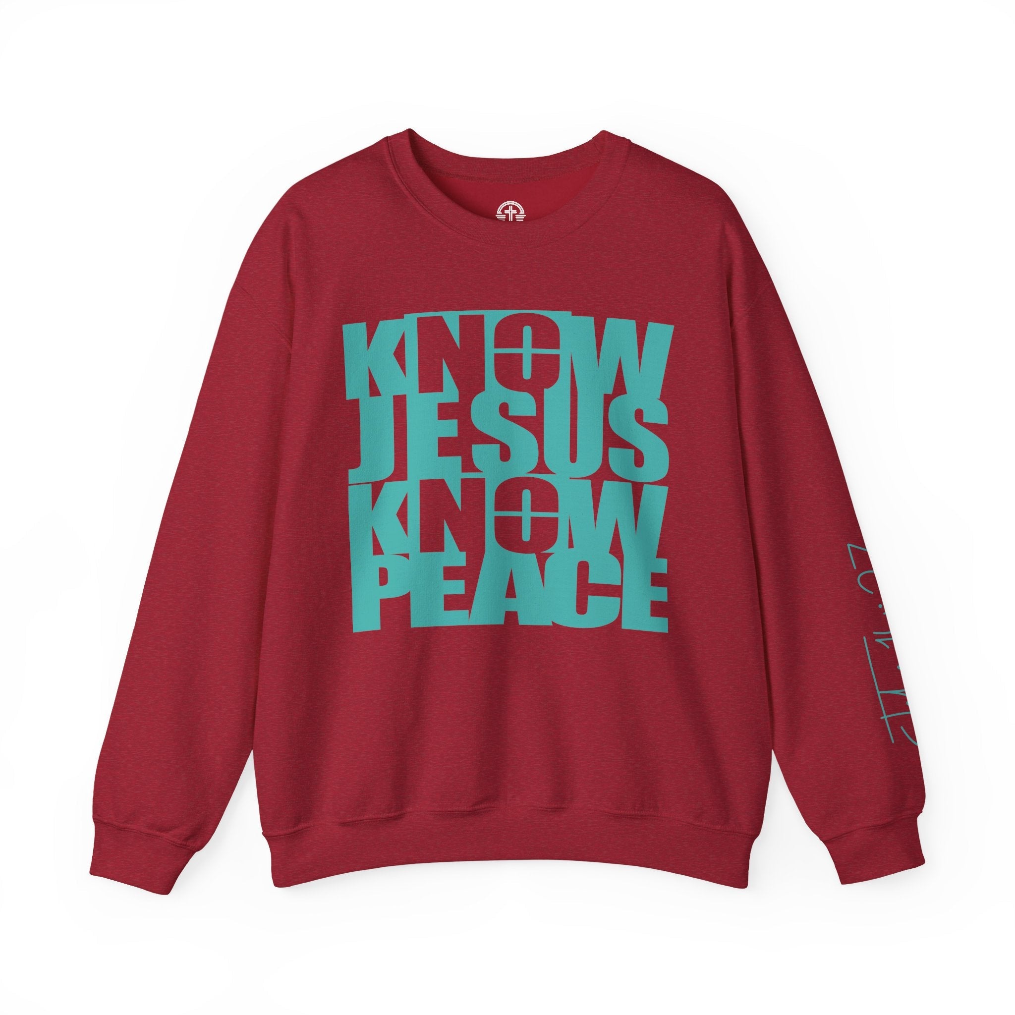 Know/No Jesus, Know/No Peace Sweatshirt - Vibrant Tones - 3 Color Options - Sacred Stylz