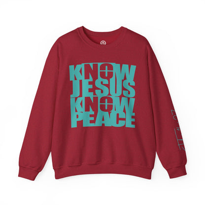 Know/No Jesus, Know/No Peace Sweatshirt - Vibrant Tones - 3 Color Options - Sacred Stylz