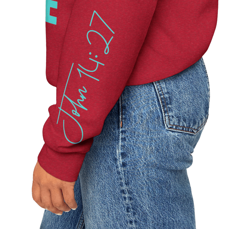 Know/No Jesus, Know/No Peace Sweatshirt - Vibrant Tones - 3 Colors - Sacred Stylz