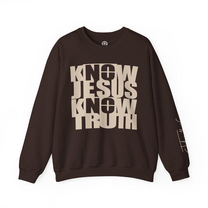 Know/No Jesus, Know/No Truth Sweatshirt - Timeless Tones - 5 Color Options - Sacred Stylz