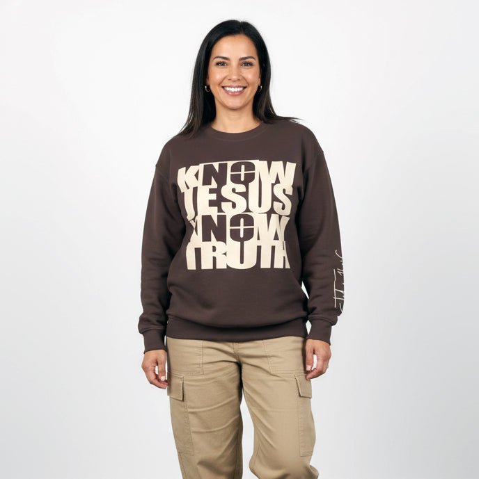 Know/No Jesus, Know/No Truth Sweatshirt - Timeless Tones - 5 Color Options - Sacred Stylz
