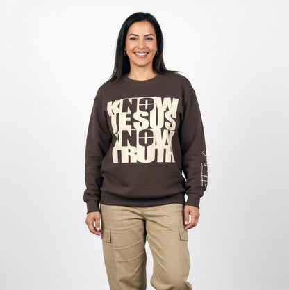 Know/No Jesus, Know/No Truth Sweatshirt - Timeless Tones - 5 Color Options - Sacred Stylz