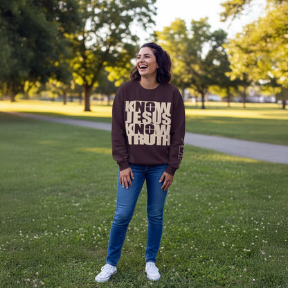 Know/No Jesus, Know/No Truth Sweatshirt - Timeless Tones - 5 Color Options - Sacred Stylz
