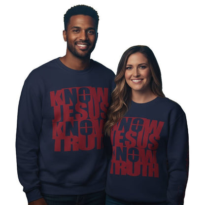 Know/No Jesus, Know/No Truth Sweatshirt - Timeless Tones - 5 Color Options - Sacred Stylz