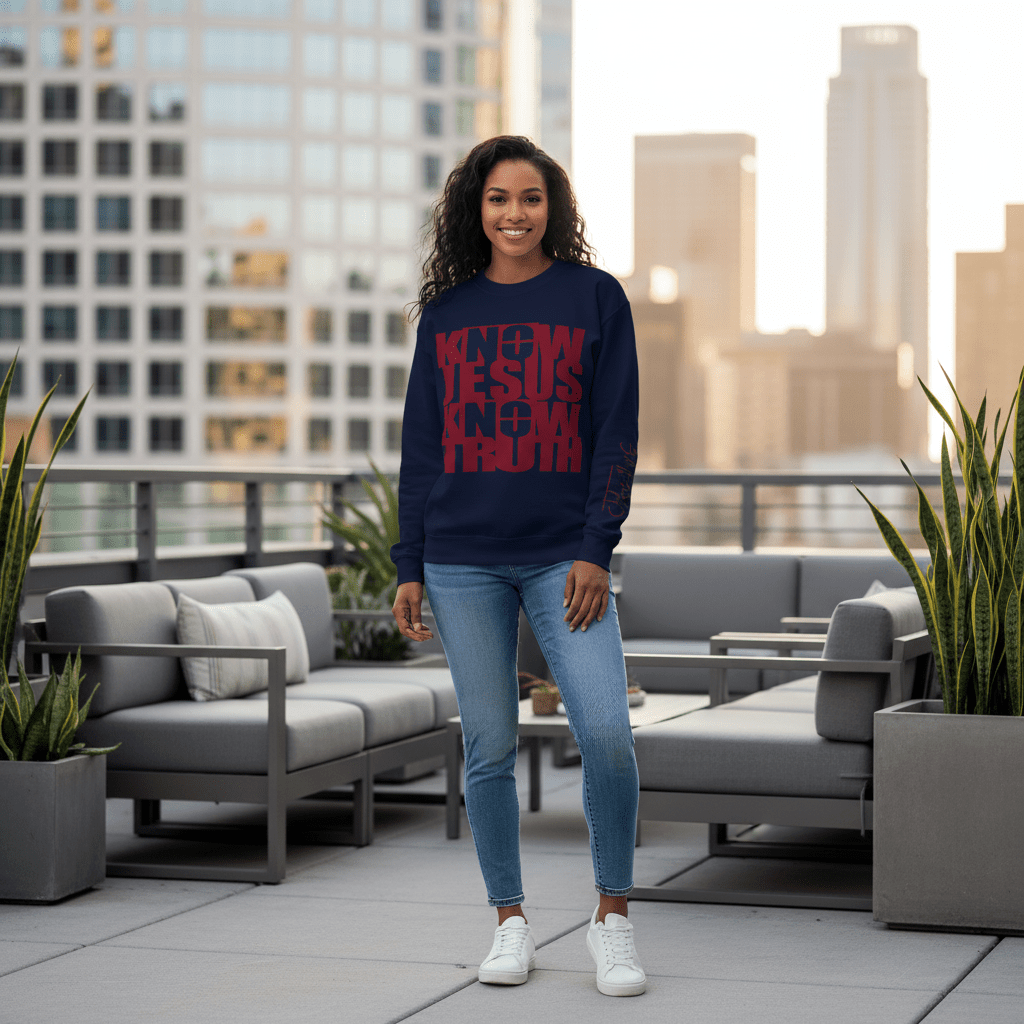 Know/No Jesus, Know/No Truth Sweatshirt - Timeless Tones - 5 Colors - Sacred Stylz