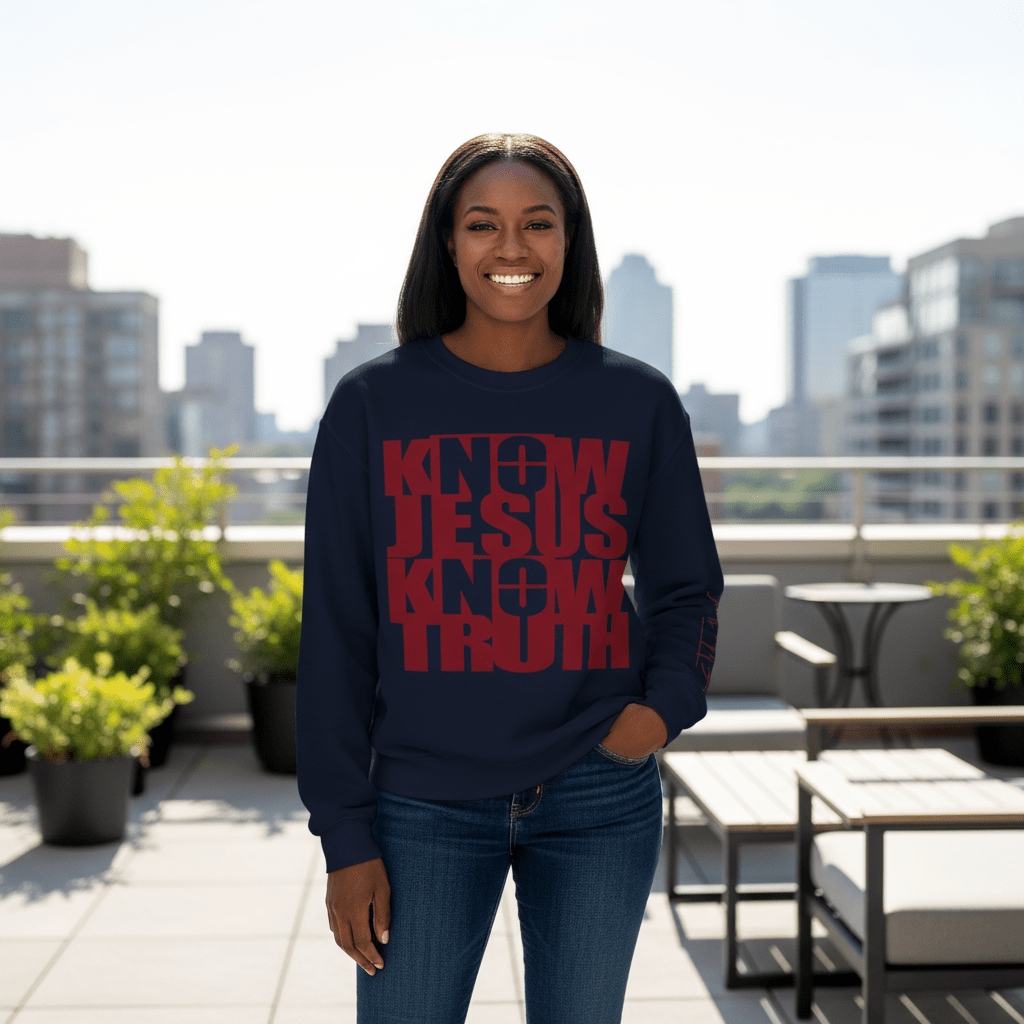 Know/No Jesus, Know/No Truth Sweatshirt - Timeless Tones - 5 Colors - Sacred Stylz