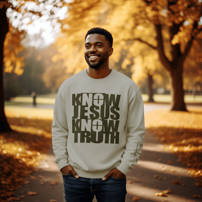 Know/No Jesus, Know/No Truth Sweatshirt - Timeless Tones - 5 Colors - Sacred Stylz