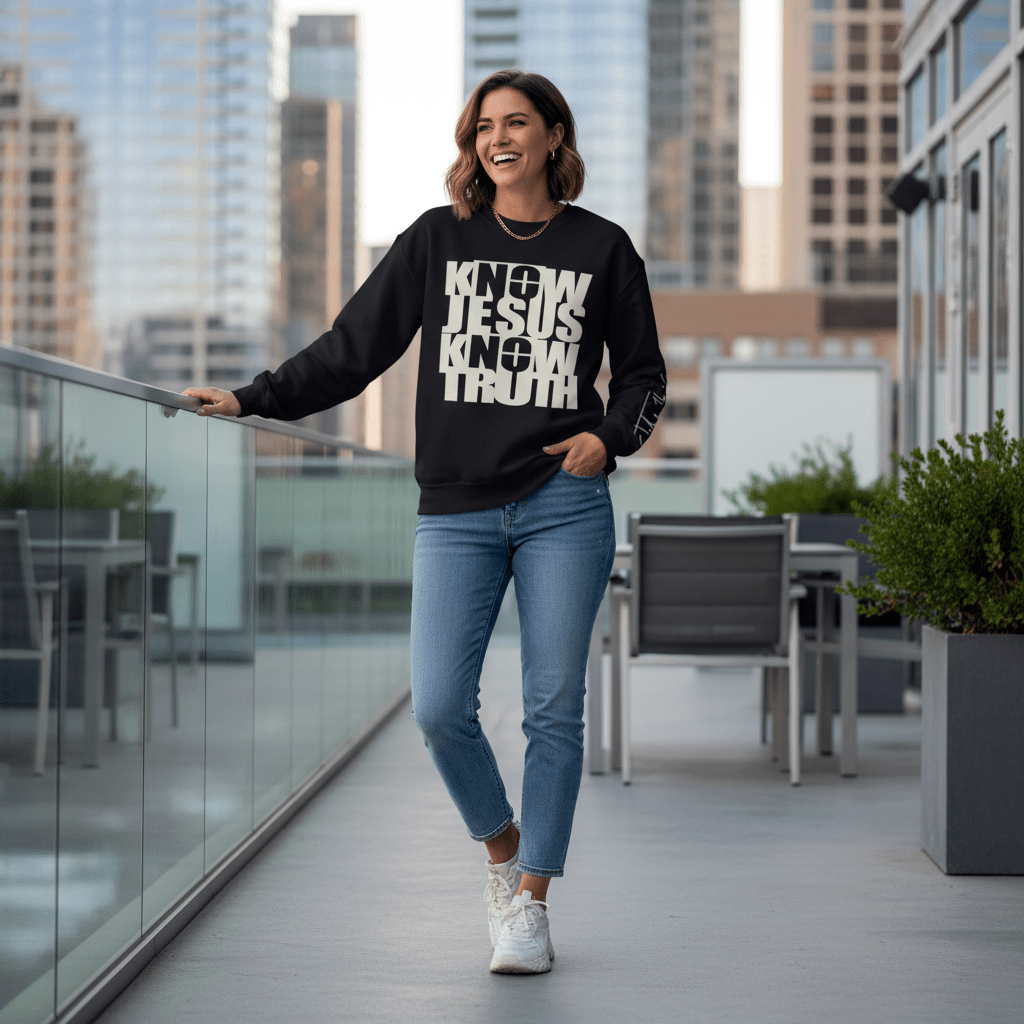 Know/No Jesus, Know/No Truth Sweatshirt - Timeless Tones - 5 Colors - Sacred Stylz