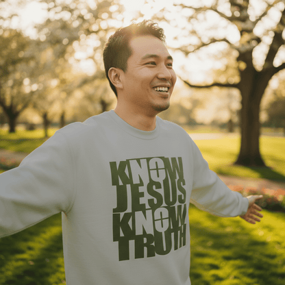 Know/No Jesus, Know/No Truth Sweatshirt - Timeless Tones - 5 Colors - Sacred Stylz