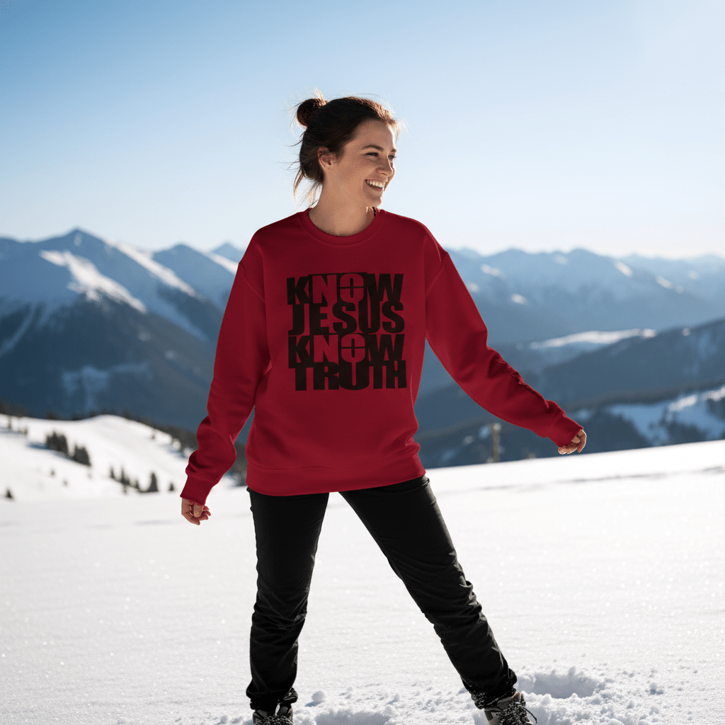 Know/No Jesus, Know/No Truth Sweatshirt - Timeless Tones - 5 Colors - Sacred Stylz