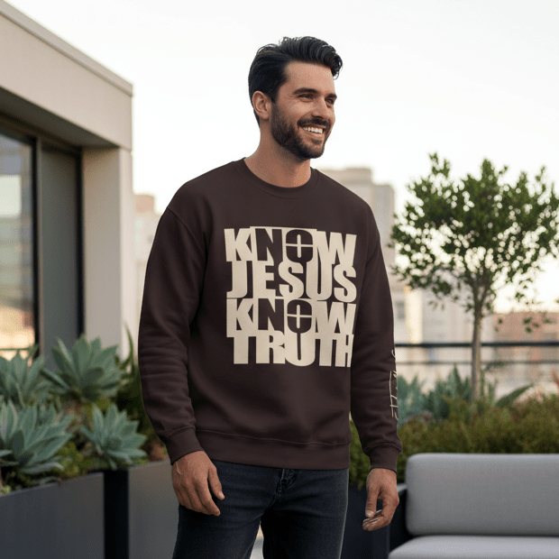 Know/No Jesus, Know/No Truth Sweatshirt - Timeless Tones - 5 Colors - Sacred Stylz