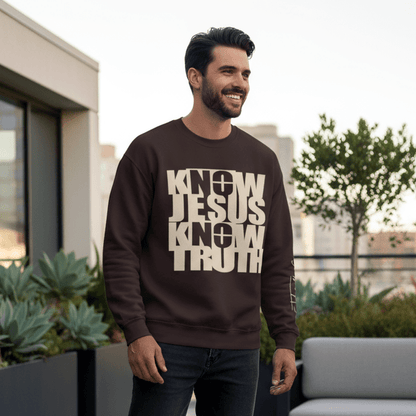 Know/No Jesus, Know/No Truth Sweatshirt - Timeless Tones - 5 Colors - Sacred Stylz