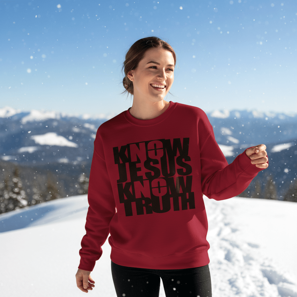 Know/No Jesus, Know/No Truth Sweatshirt - Timeless Tones - 5 Colors - Sacred Stylz