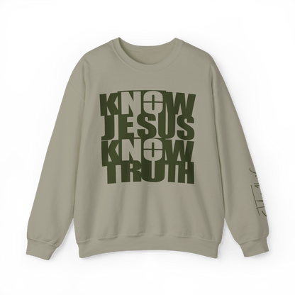 Know/No Jesus, Know/No Truth Sweatshirt - Timeless Tones - 5 Colors - Sacred Stylz