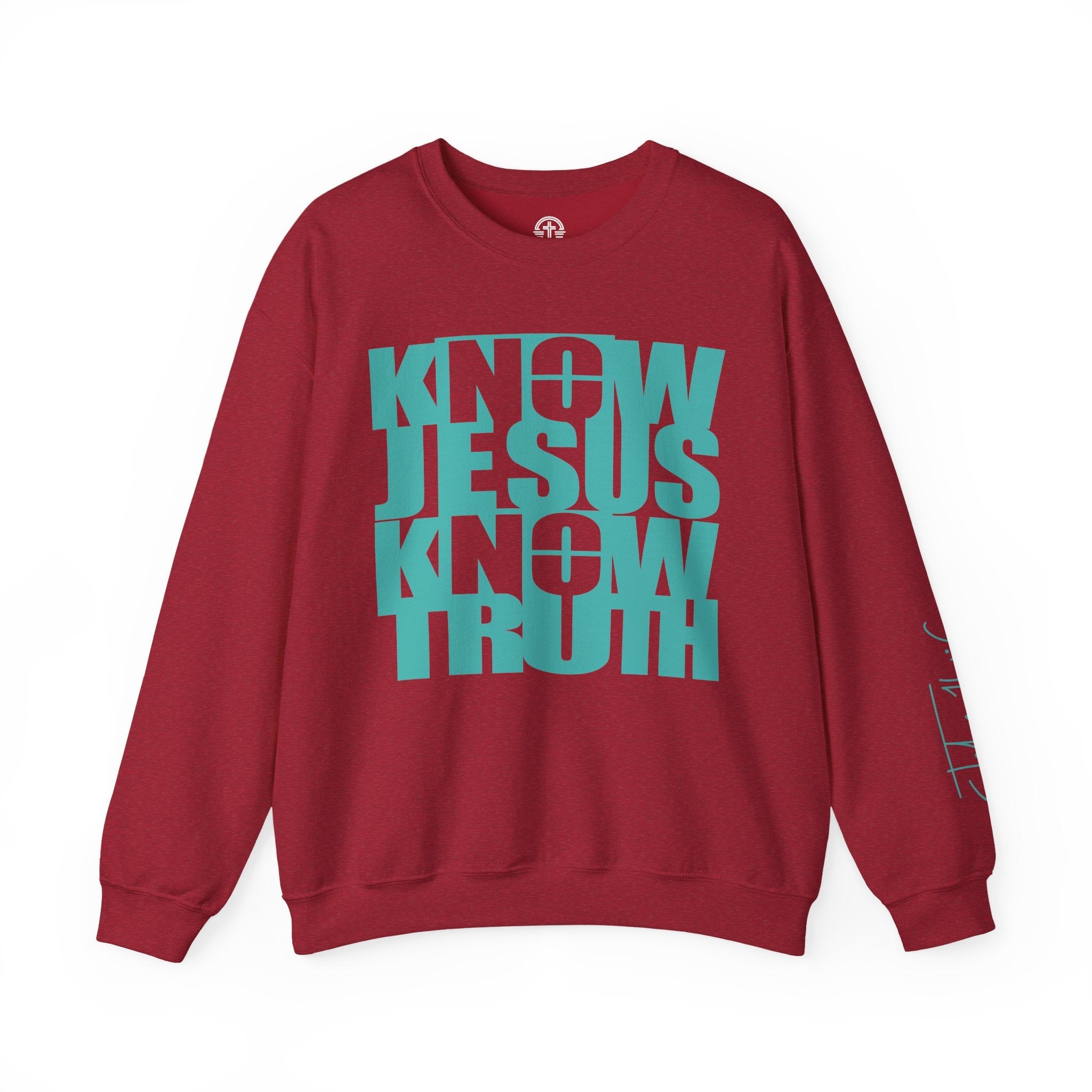 Know/No Jesus, Know/No Truth Sweatshirt - Vibrant Tones - 3 Color Options - Sacred Stylz