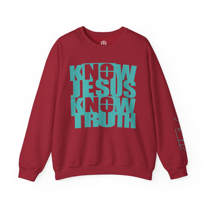 Know/No Jesus, Know/No Truth Sweatshirt - Vibrant Tones - 3 Color Options - Sacred Stylz