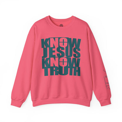 Know/No Jesus, Know/No Truth Sweatshirt - Vibrant Tones - 3 Color Options - Sacred Stylz
