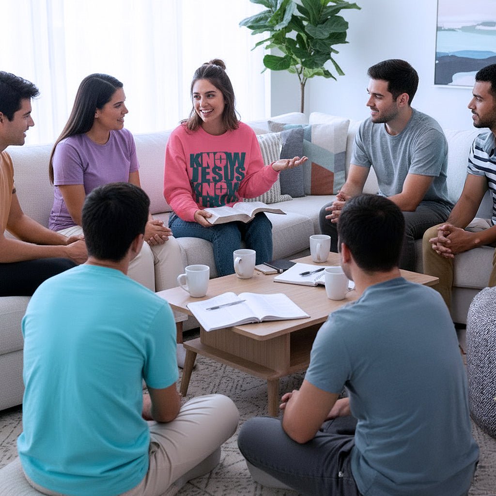 Know/No Jesus, Know/No Truth Sweatshirt - Vibrant Tones - 3 Colors - Sacred Stylz