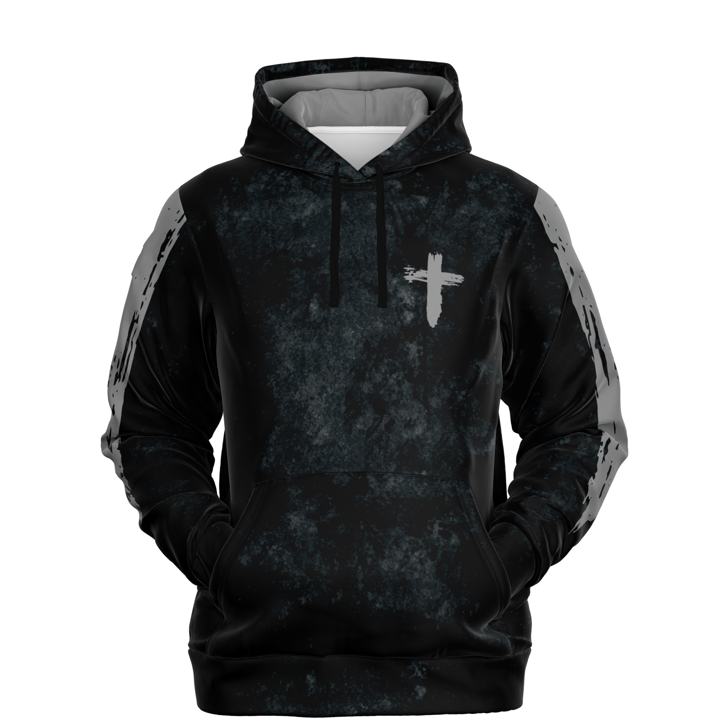 Know/No Jesus-Peace Hoodie - Black and Gray - Sacred Stylz