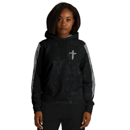 Know/No Jesus-Peace Hoodie - Black and Gray - Sacred Stylz