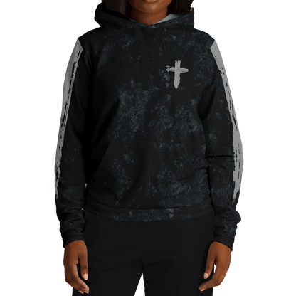 Know/No Jesus-Peace Hoodie - Black and Gray - Sacred Stylz