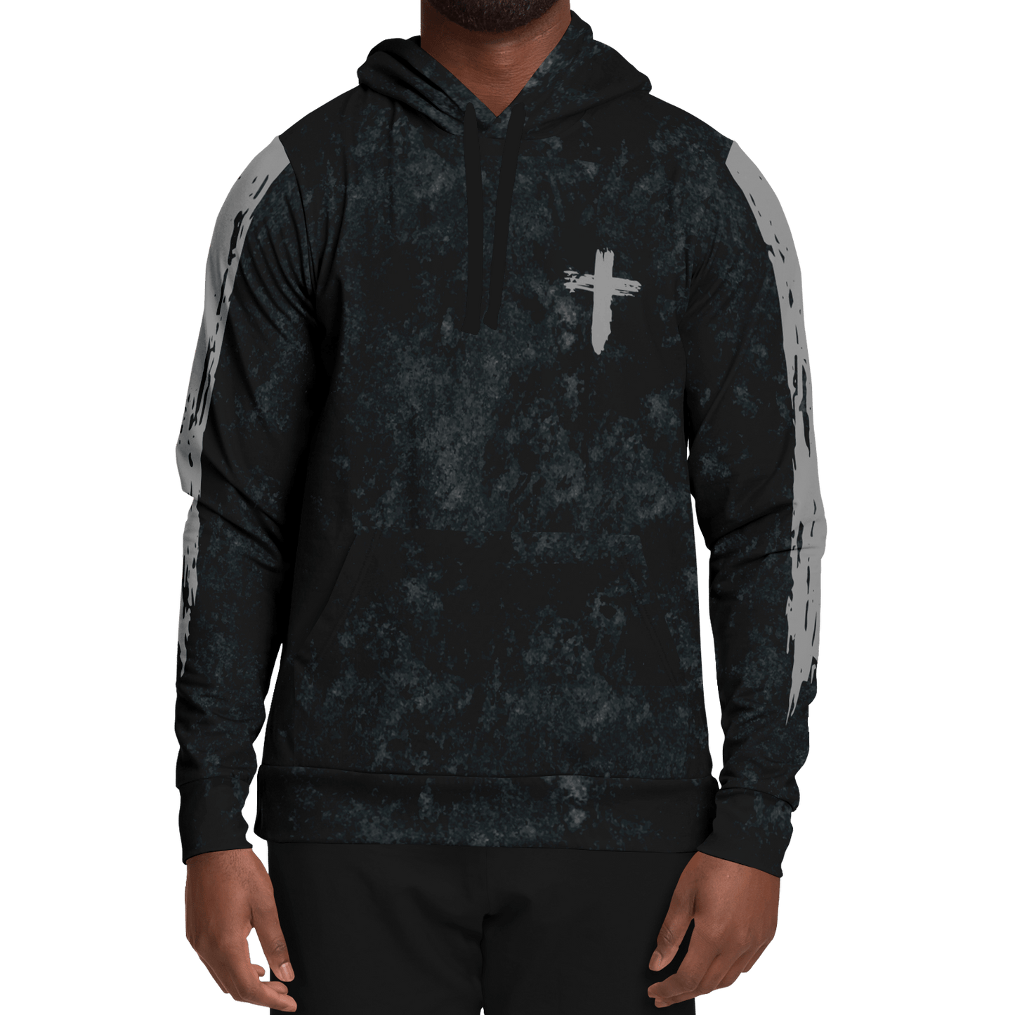 Know/No Jesus-Peace Hoodie - Black and Gray - Sacred Stylz