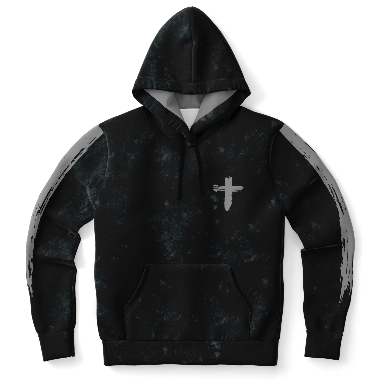 Know/No Jesus-Peace Hoodie - Black and Gray - Sacred Stylz