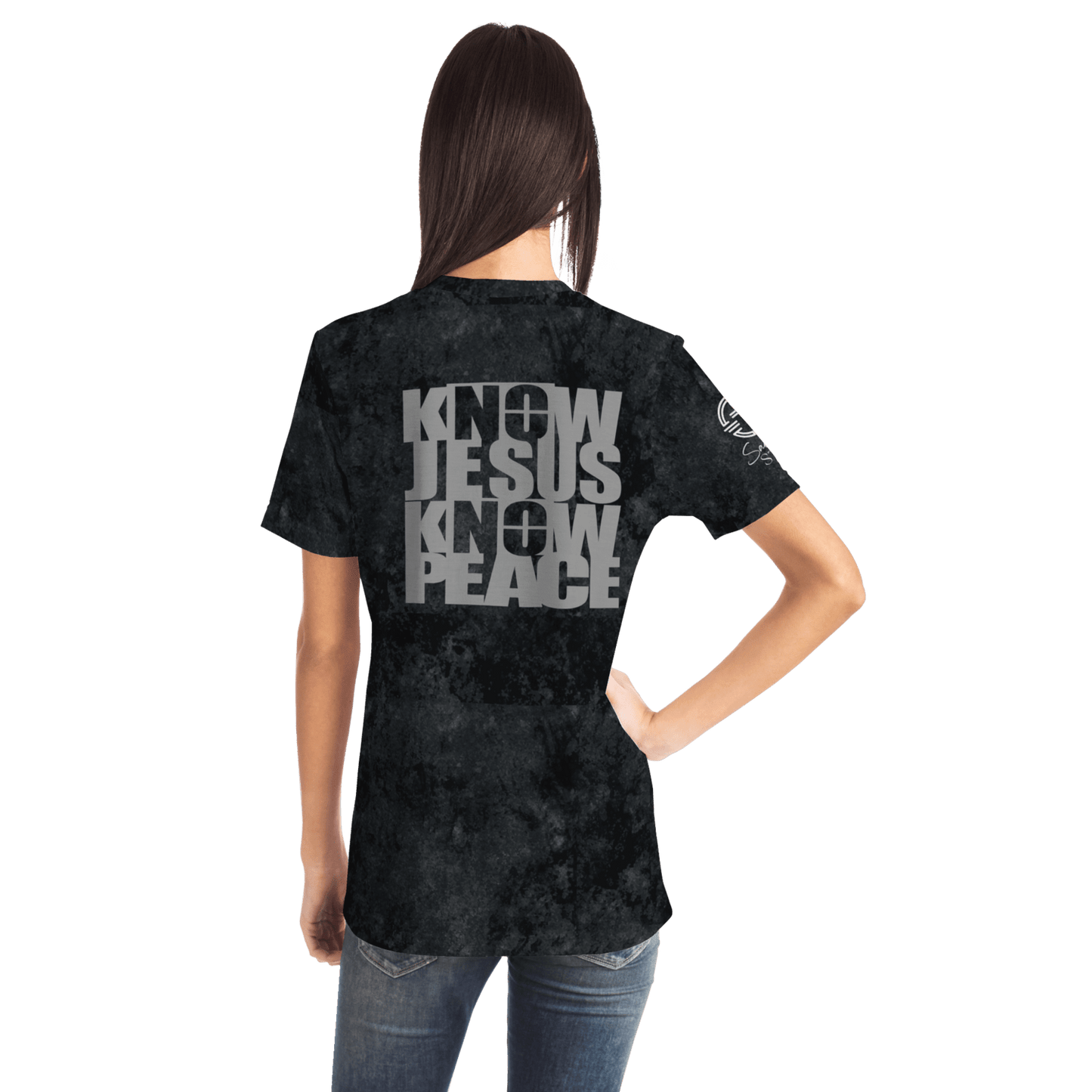 Know/No Jesus-Peace Shirt Black and Gray - Sacred Stylz