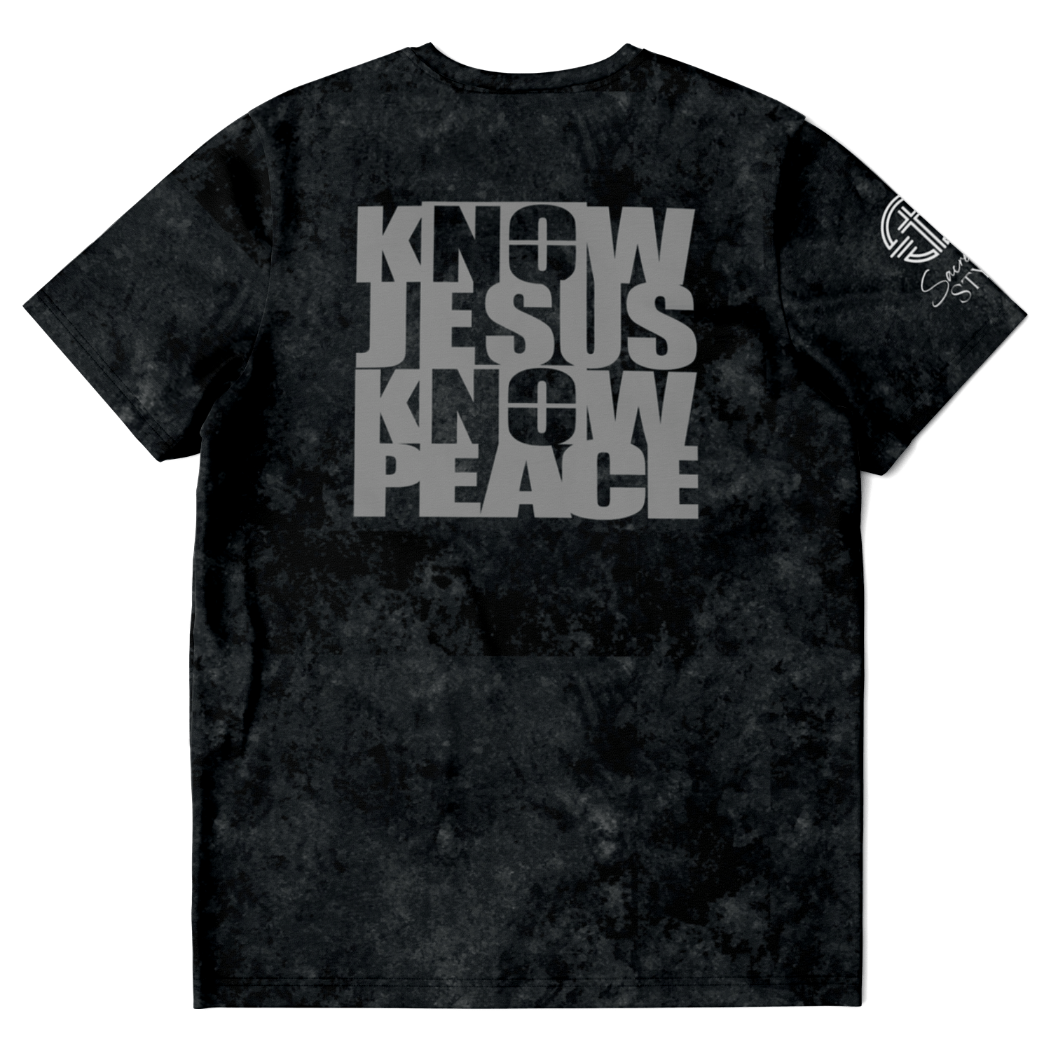 Know/No Jesus-Peace Shirt Black and Gray - Sacred Stylz