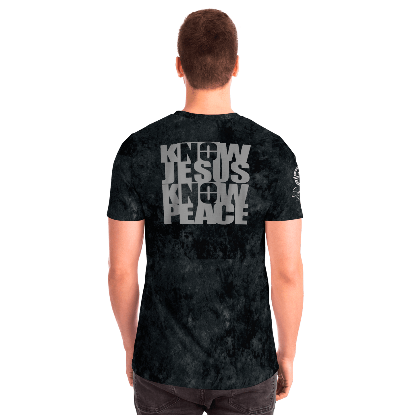 Know/No Jesus-Peace Shirt Black and Gray - Sacred Stylz