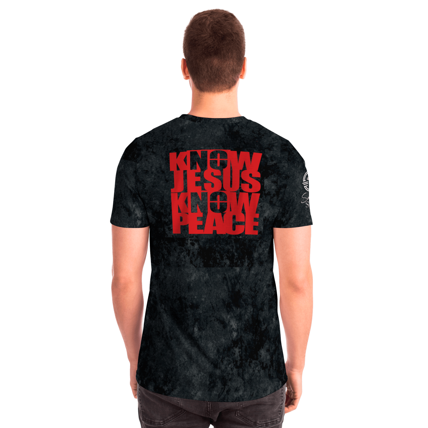 Know/No Jesus-Peace Shirt Black and Red - Sacred Stylz