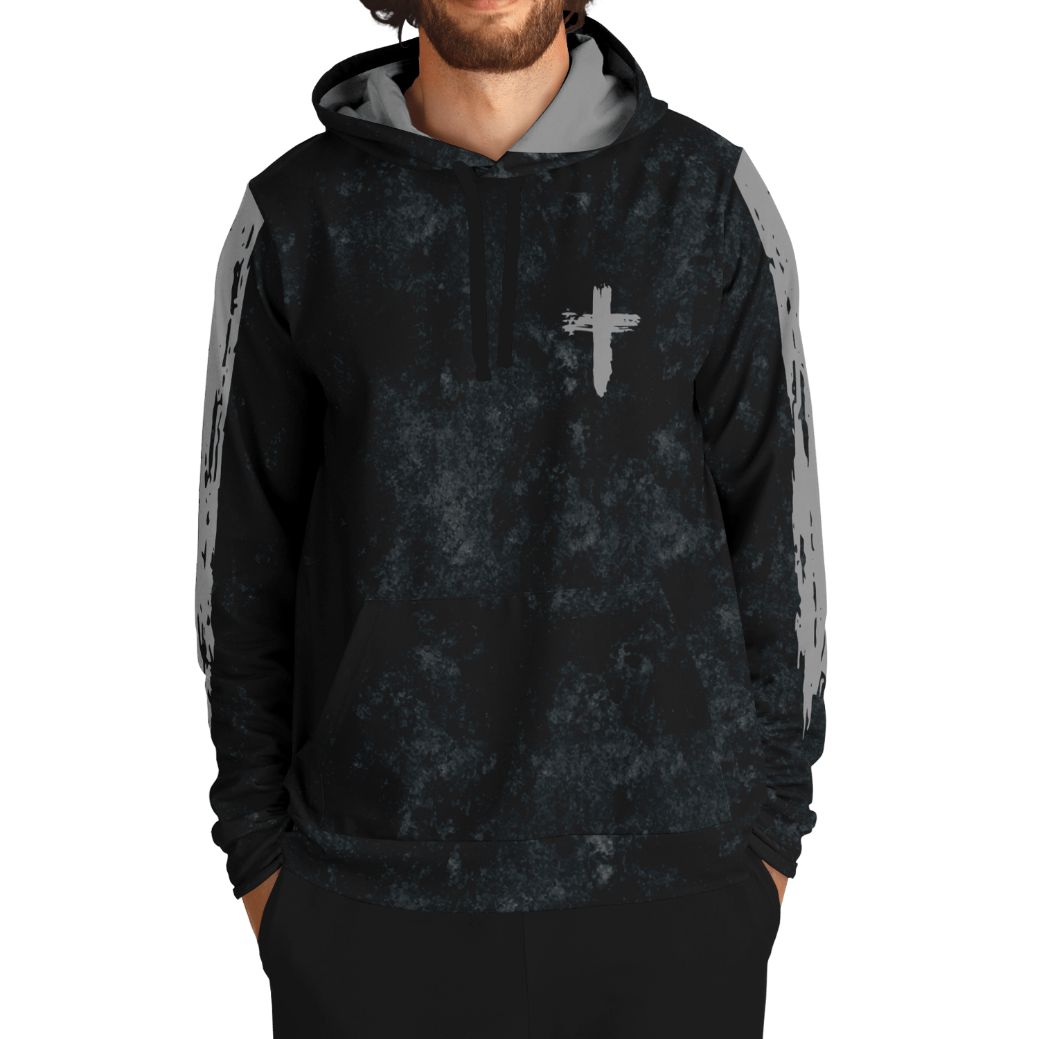 Know/No Jesus-Truth Hoodie - Black and Gray - Sacred Stylz